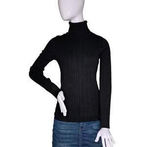 George Sweater Top Turtleneck Black Size L